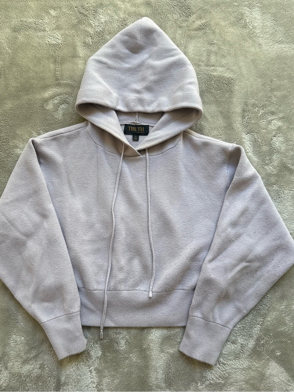 TRUTH women’s Light lavender cropped hoodie